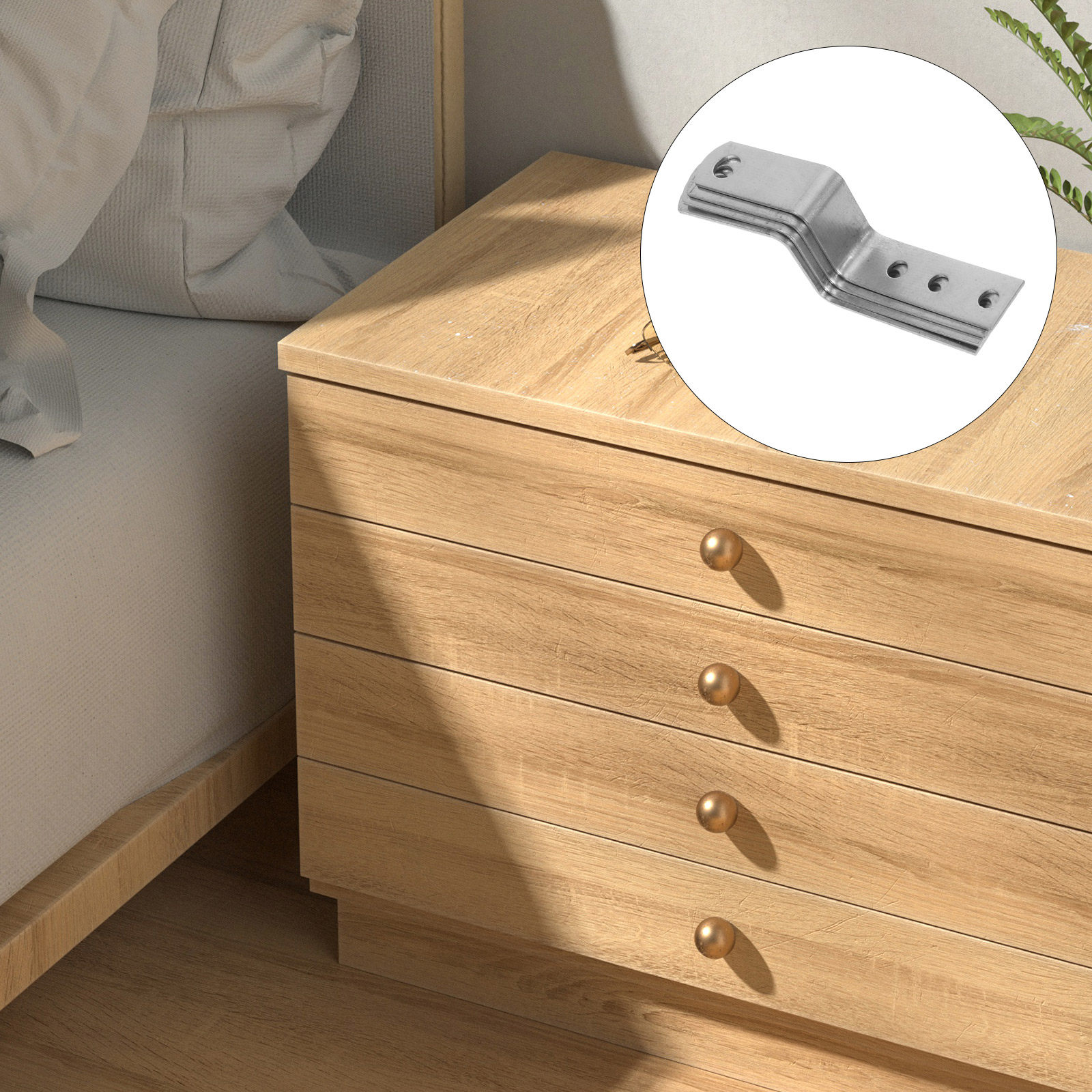 Furniture Hardware Photos - 4Pcs Z Shaped Drawer Lock Head