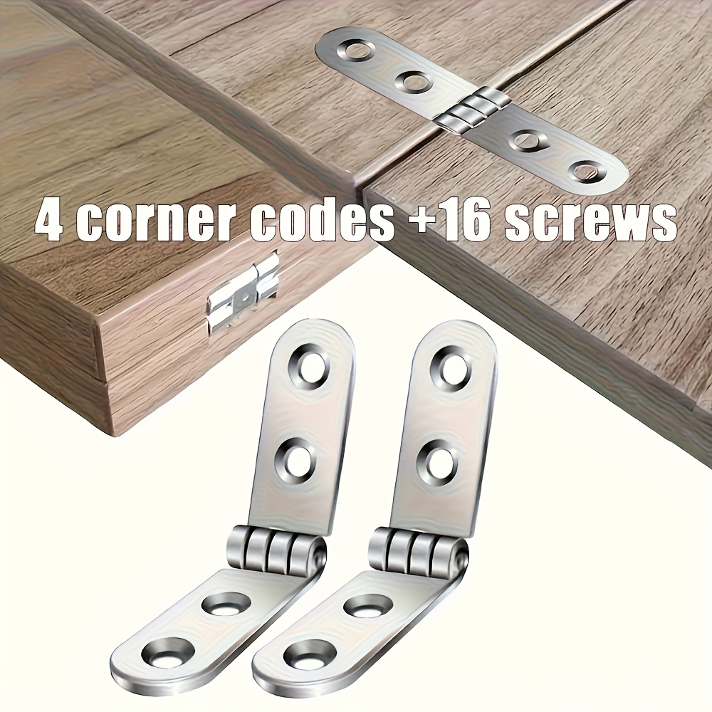 Furniture Hardware Photos - 4pcs Foldable Flap Hinges Photo frame