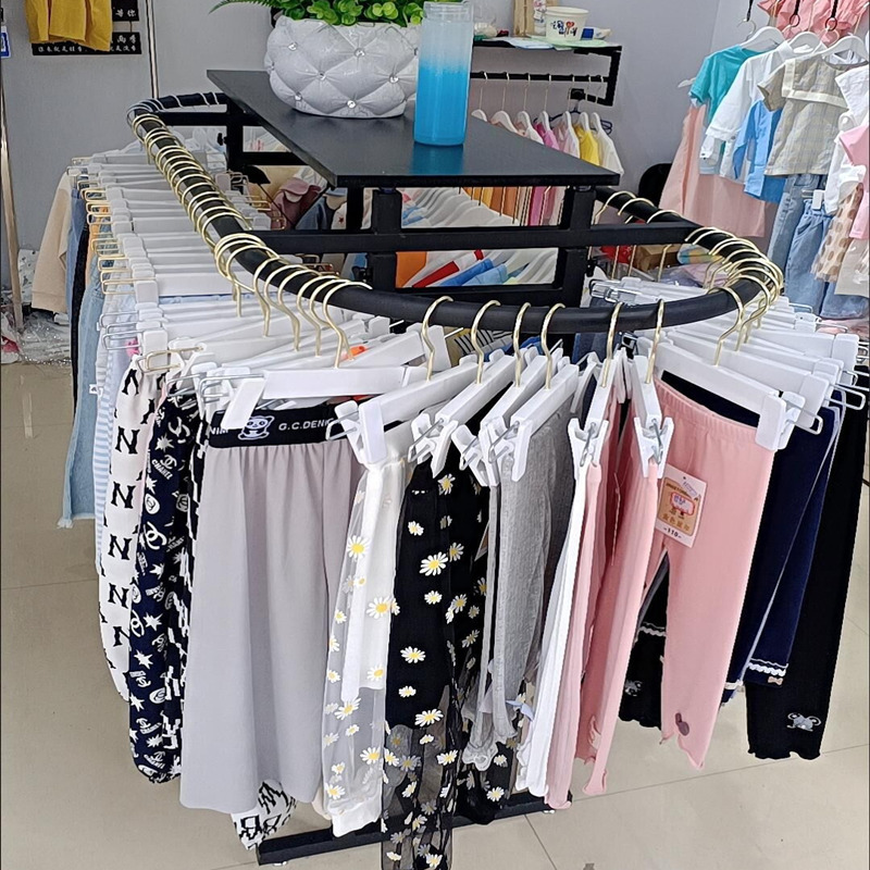 Iron Clothing Store Oval Shelf - Furniture Hardware Store 评论和价格