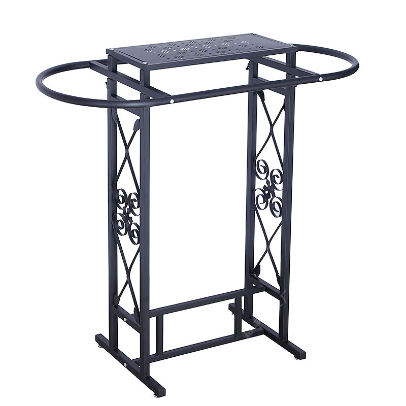 Iron Clothing Store Oval Shelf - Furniture Hardware Store 评论和价格