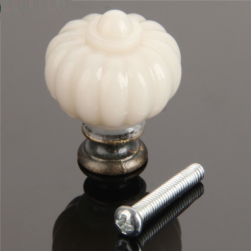 1Pc Acrylic Ivory White Pumpki - Furniture Hardware Kit 评论和价格