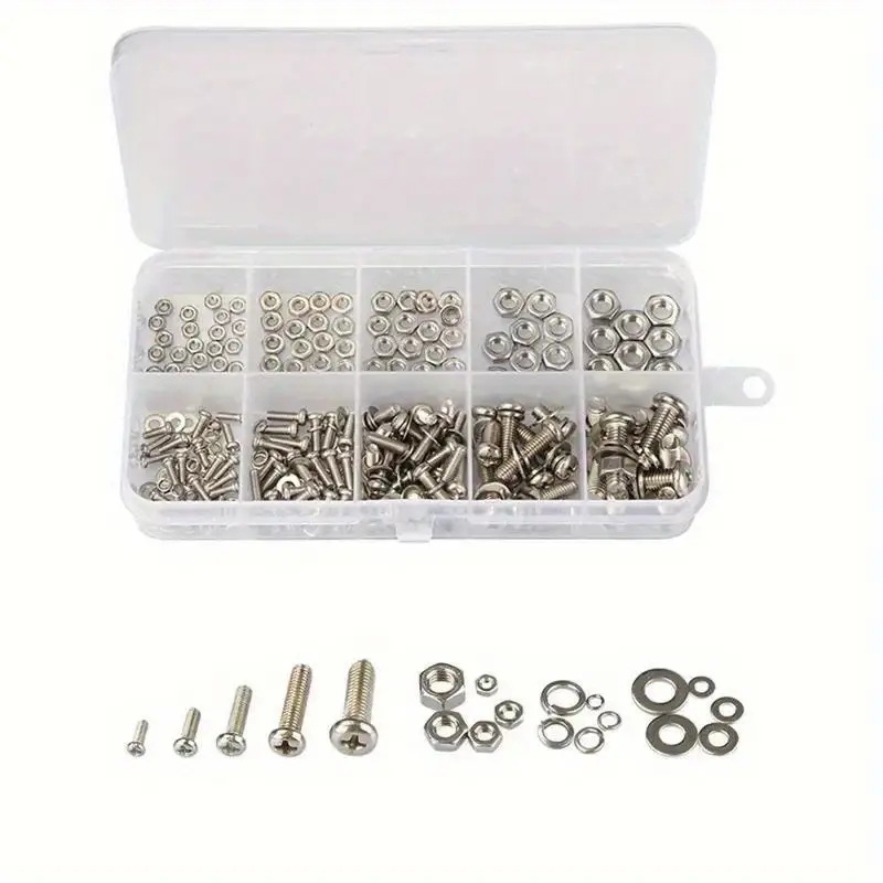 320PCS Hex Nuts & Bolts Set M2 - Furniture Hardware Kit 评论和价格