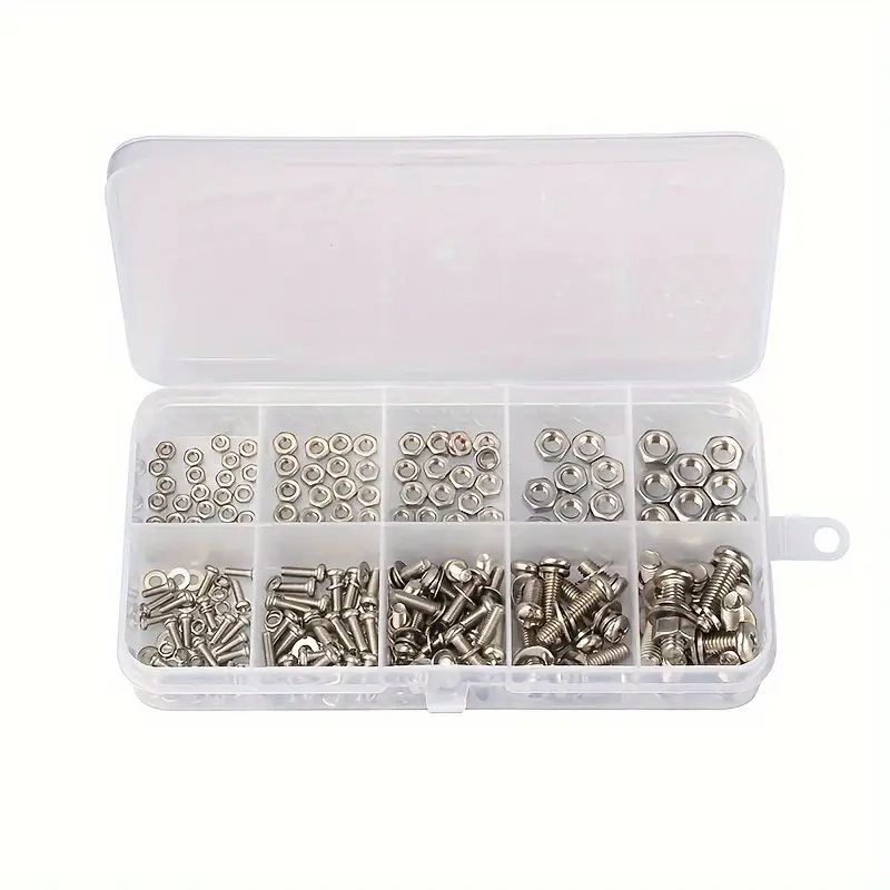 320PCS Hex Nuts & Bolts Set M2 - Furniture Hardware Kit 评论和价格
