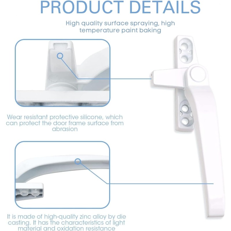 Glass Window Lock Handle 2Pcs  - Furniture Hardware Supply 评论和价格