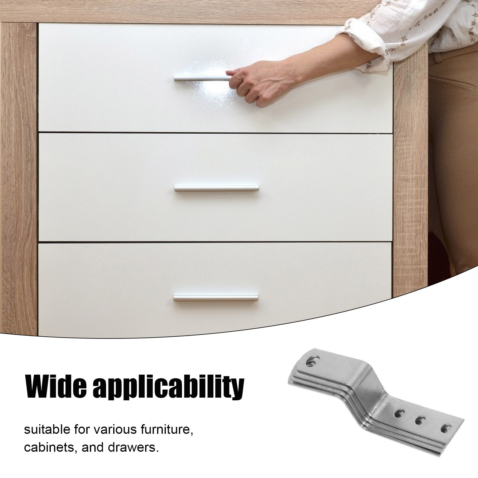 4Pcs Z Shaped Drawer Lock Head - Furniture Hardware Photos 评论和价格