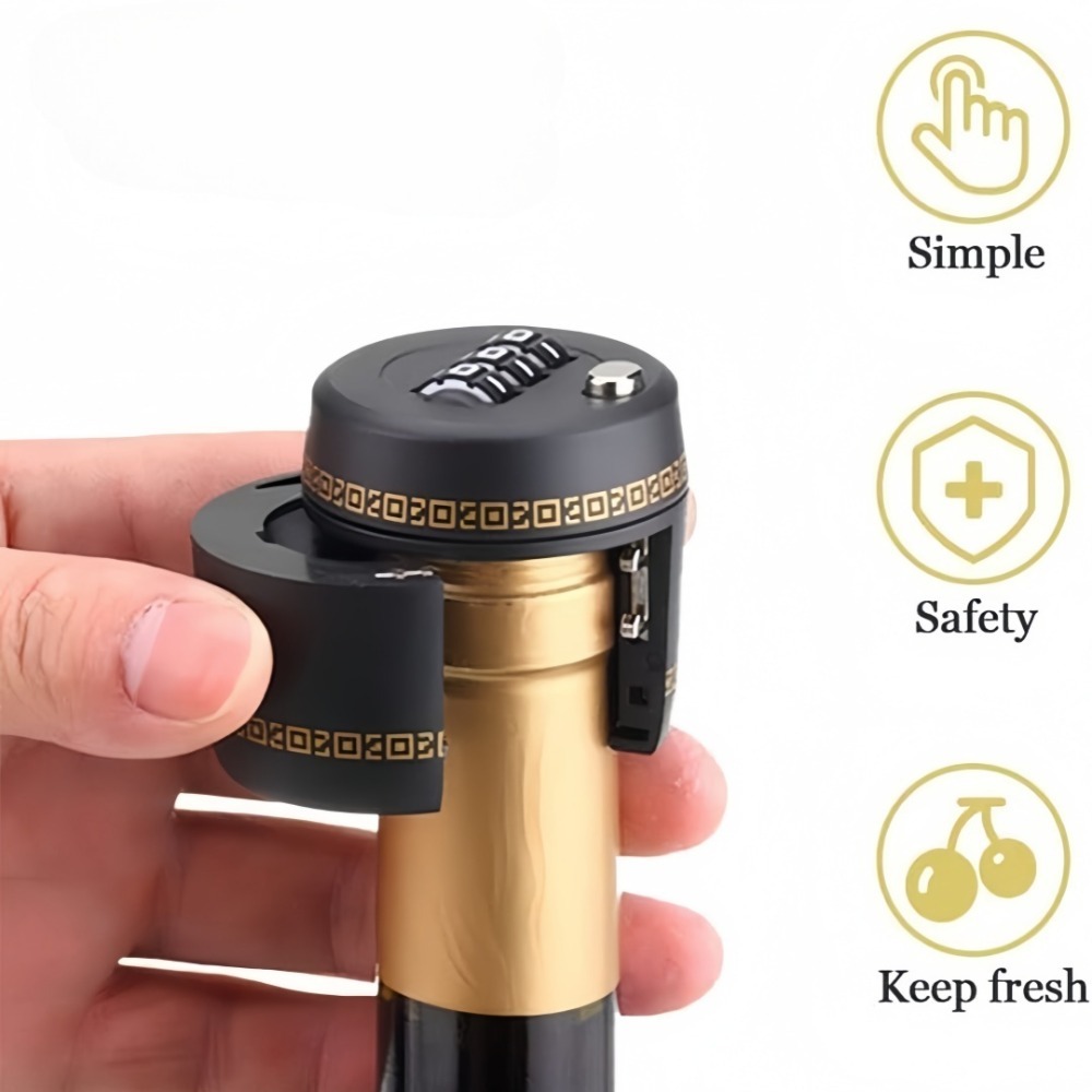 Reusable Wine Bottle Lock Keep - Furniture Hardware Lock 评论和价格