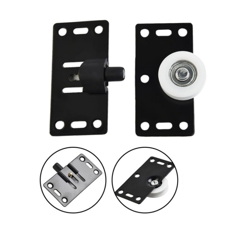 2 Sets Sliding Closet Door Rol - Furniture Hardware Kit 评论和价格